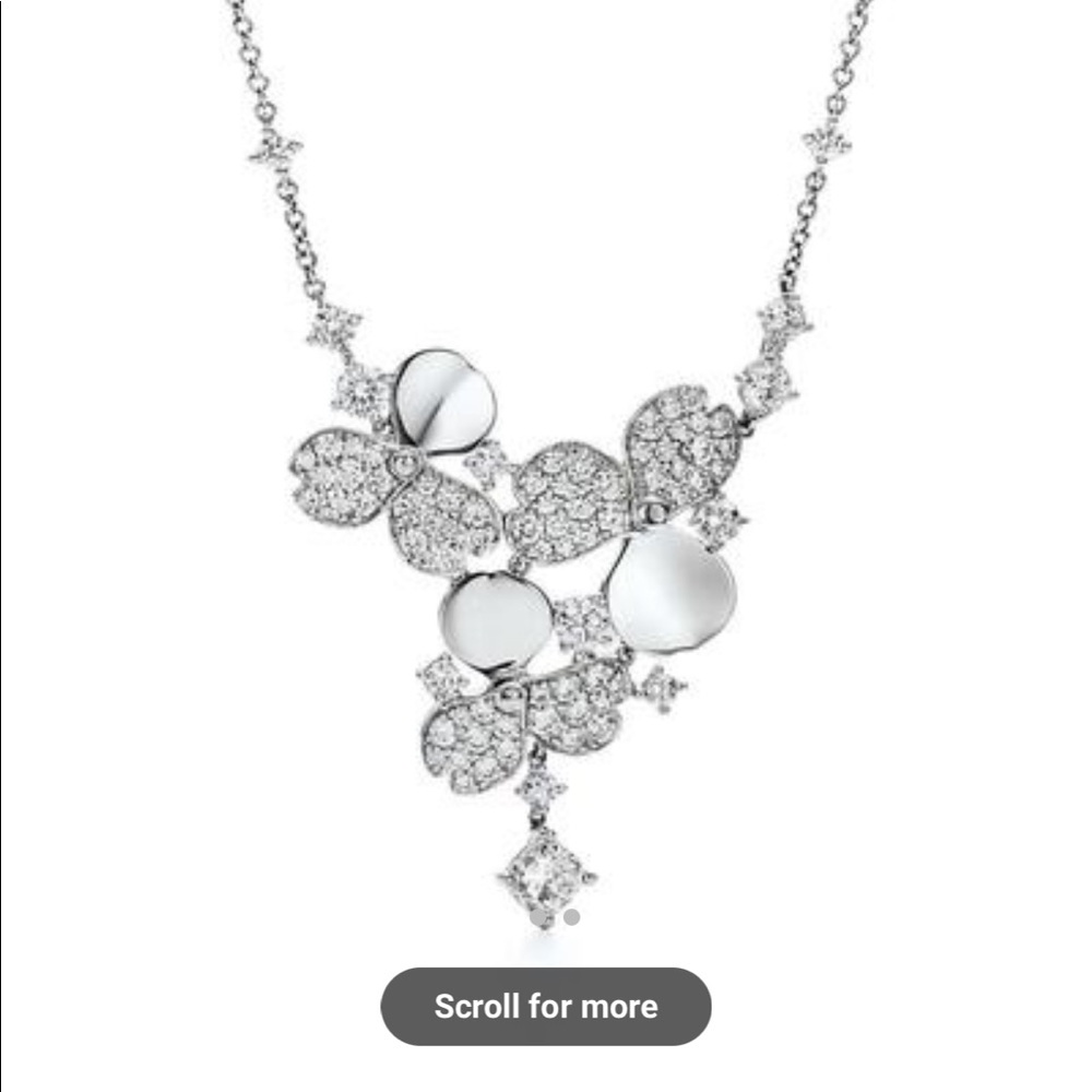 Tiffany limited paper flowers necklace - Picture 3 of 4